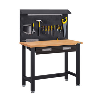 UltraHD® Seville Classics UltraHD 48'' W Wood Top Workbench